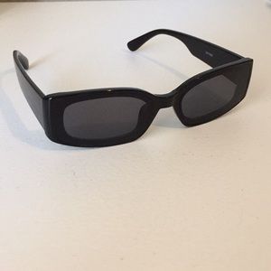Small Black Rectangular Sunglasses